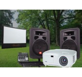 Medium Outside Screen and Projector Rental Package San Francisco Bay Area