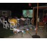 outside movie projector and screen setup in calabasas