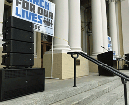 speakers at march for our lives speaker rentals